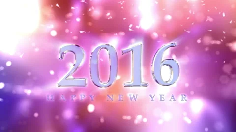 New Year 2016 Countdown Animation Stock Footage 55778687