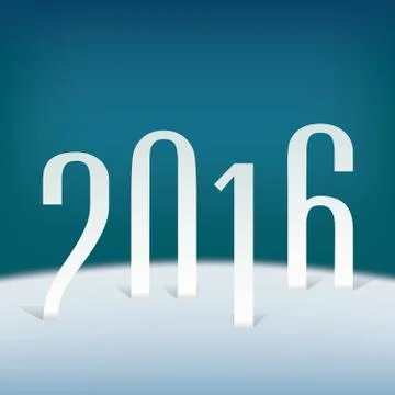 New year of 2016 Stock Illustration