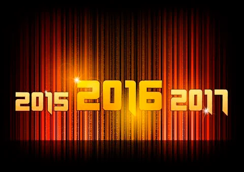 New year 2016 Stock Illustration
