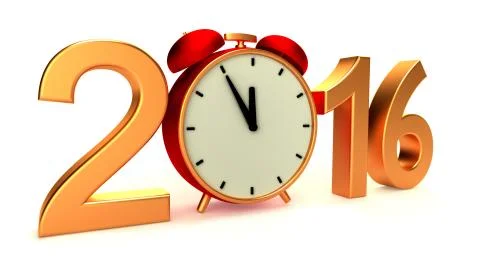 New year 2016 Stock Illustration