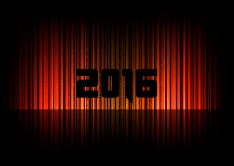 New year 2016 Stock Illustration