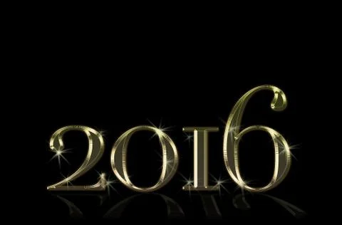 New Year 2016. Stock Illustration