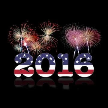 New year 2016. Stock Illustration
