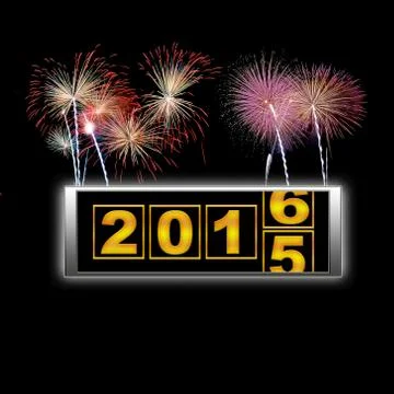 New year 2016. Stock Illustration