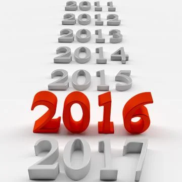 New year. 2016 Stock-Illustration