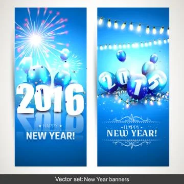 New Year 2016 Stock Illustration