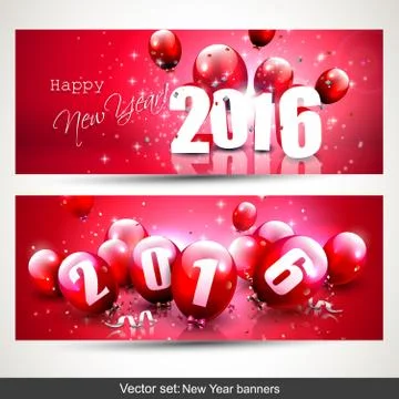 New Year 2016 Stock Illustration