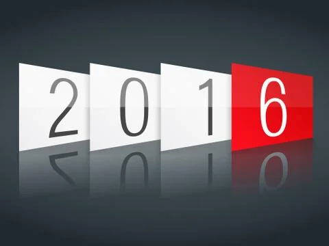 New Year 2016 Stock Illustration