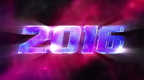 New Year 2016 Loopable Animation Stock Footage 53177587