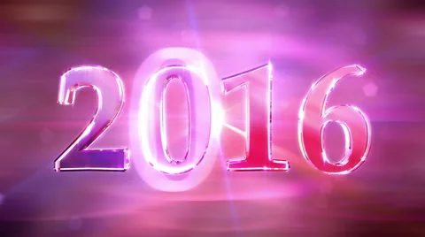 New Year 2016 Loopable Animation 4K Stock-Footage 55778954