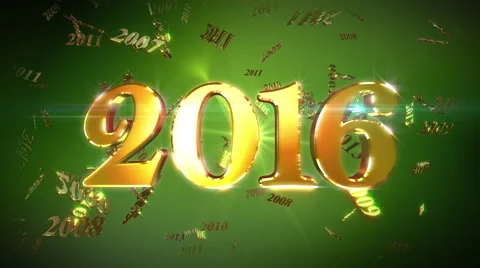 New Year 2016 Loopable Background 4K Stock Footage 56220455