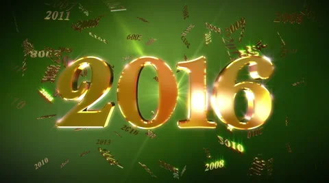 New Year 2016 Loopable Background Video stock 56229854