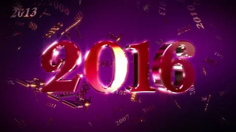 New Year 2016 Loopable Background Stock Footage 56229862