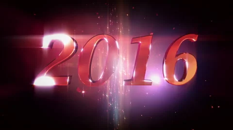 New Year 2016 Loopable Background 4K Stock Footage 56484879