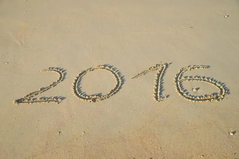 New year 2016 Stock Photos