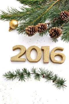 New year 2016 Stock Photos