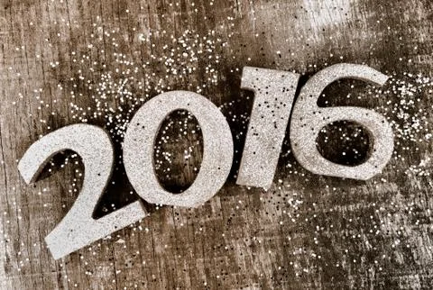 New year 2016 Stock Photos