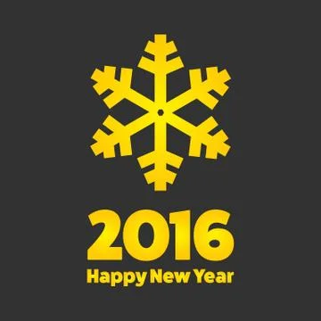 New Year 2016 sign Stock Illustration