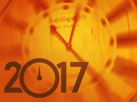 New Year 2017 Abstract Ilustração Stock