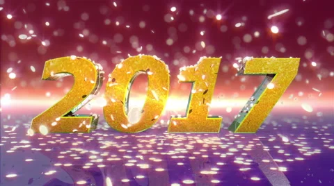 New Year 2017 Animation Stock Footage 66688717