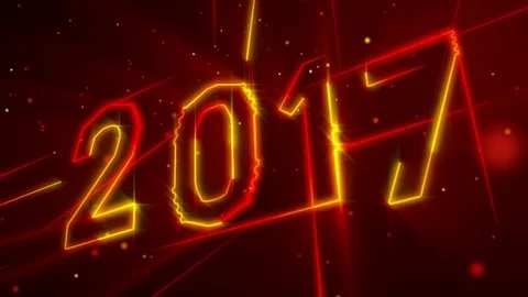 New year 2017 animation 動画素材 72556402