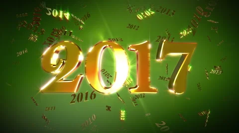 New Year 2017 Animation Loopable Background Stock-Footage 66563599