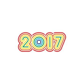 New Year 2017 Background Stock Illustration