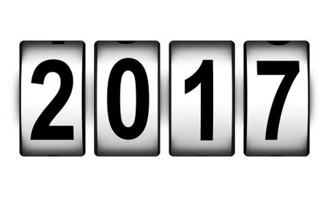 New Year 2017 concept Illustrazione stock