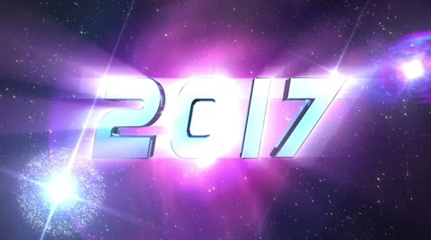 New Year 2017 Countdown Animation Stock Footage 65442178