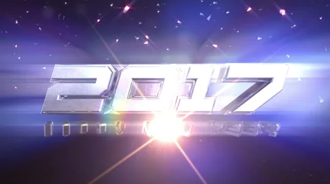 New Year 2017 Countdown Animation Stock Footage 65442522