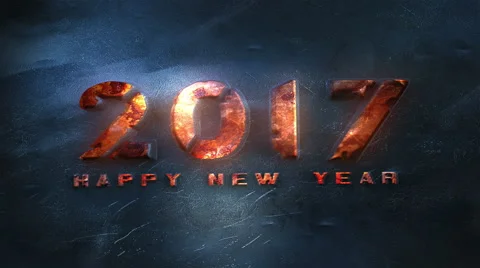 New Year 2017 Countdown Animation Video stock 65443077