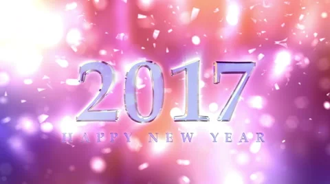 New Year 2017 Countdown Background Stock Footage 66490004