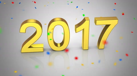 New Year 2017 Video stock 68223072