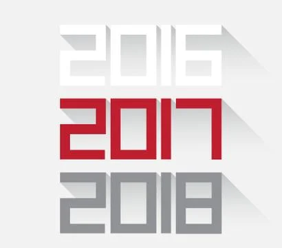 New Year 2017 Stock Illustration