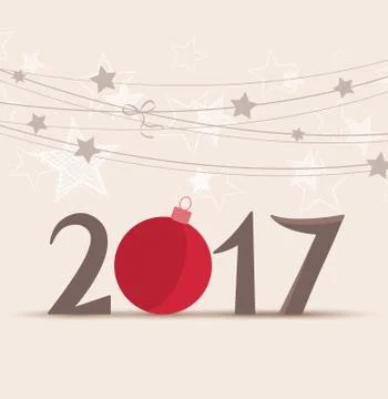 New Year 2017 Stock Illustration