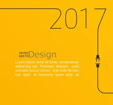 New year 2017. Illustrazione stock