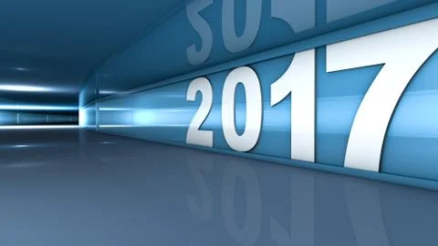 New year 2017 Stock Illustration