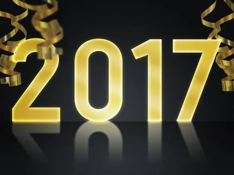 New Year 2017 Image Stock Illustration