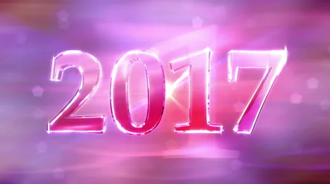 New Year 2017 Loopable Background Stock Footage 66495373