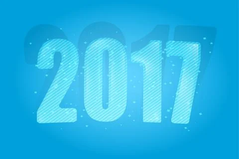 New Year 2017. Year of the Rooster. Figures. Background illustration. Vector Stock-Illustration