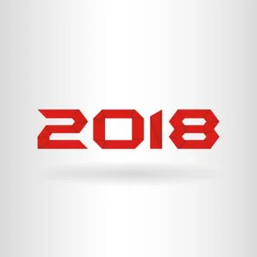New Year 2018 Background Stock Illustration