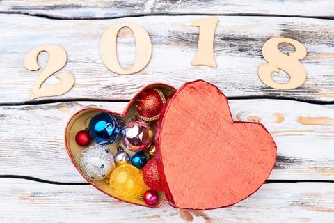 New Year 2018 background. Stock Photos