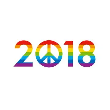 New Year 2018 concept - イラスト素材