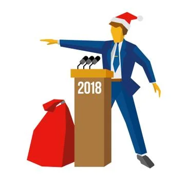 New Year 2018 concept - Stock Illustration
