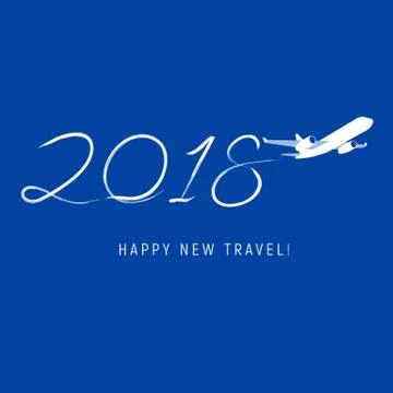 New Year 2018 concept - Stock Illustration