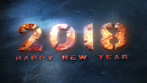 New Year 2018 Countdown Animation Stock Footage 79660071