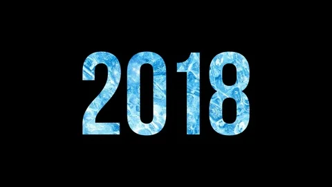 New Year 2018 - counter Stock Footage 81067988