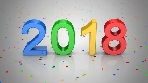 New Year 2018 Stock Footage 80901343