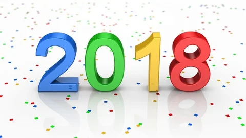 New Year 2018 Stock Footage 80901372