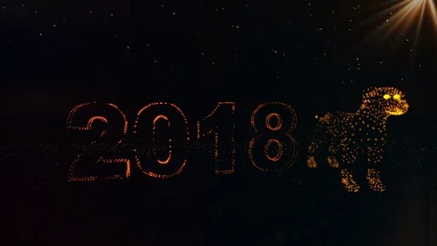 New Year 2018 動画素材 81605501